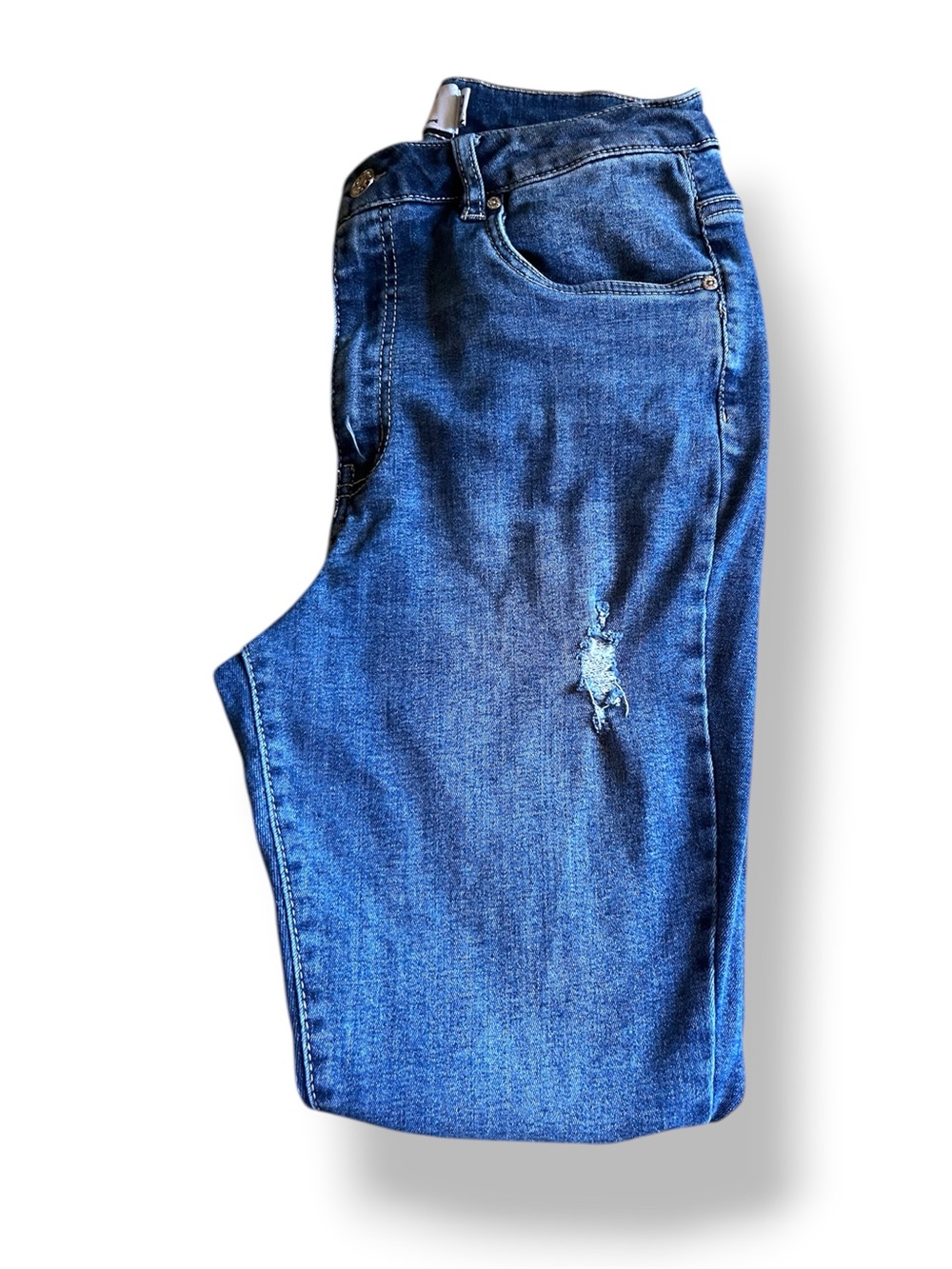 Refuge Denim Miami High Rise Distressed Jeans sz 09 - Picture 3 of 5
